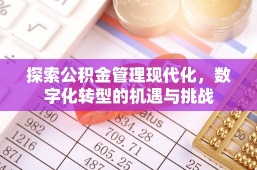 前镇探索公积金管理现代化，数字化转型的机遇与挑战