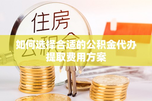 前镇如何选择合适的公积金代办提取费用方案