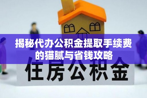 前镇揭秘代办公积金提取手续费的猫腻与省钱攻略